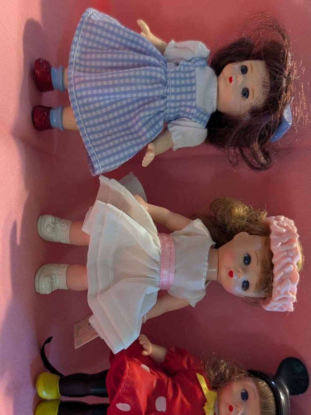 Madame Alexander lot of 3 dolls / Dorothy, Flower Girl and Minnie Mouse
